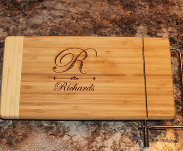 Personalized Cheese Cutter Board
