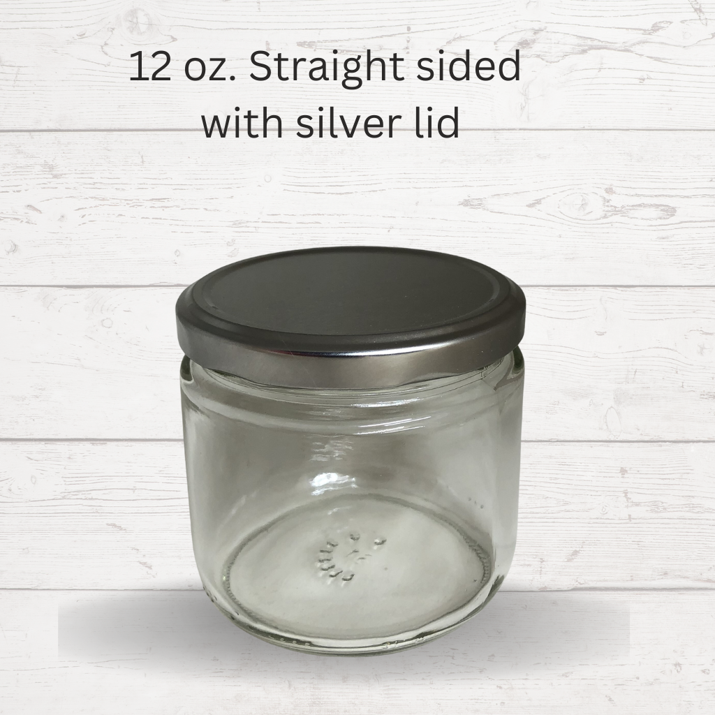 12 oz Straight-Sided Jars - 82-2040 Finish