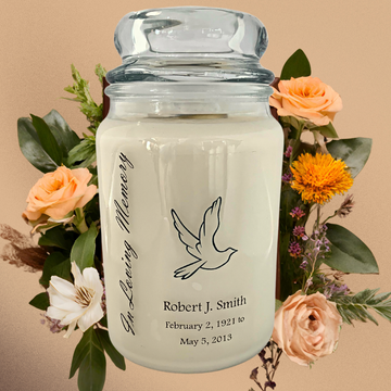 In Memory Candle - Dove