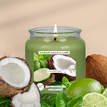 Coconut Lime - A balance of sharp, zingy citrus with creamy, rich, and sweet coconut.