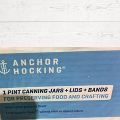 Anchor Hock 1 Pint with lid and band