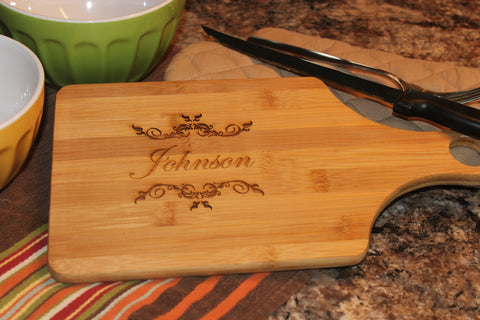 Personalized Handle Cutting Board