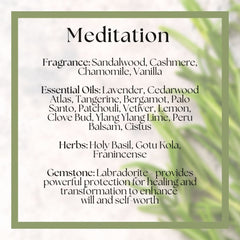 Meditation Herbal Candle