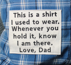 In Memory Pillow - Favorite Shirt